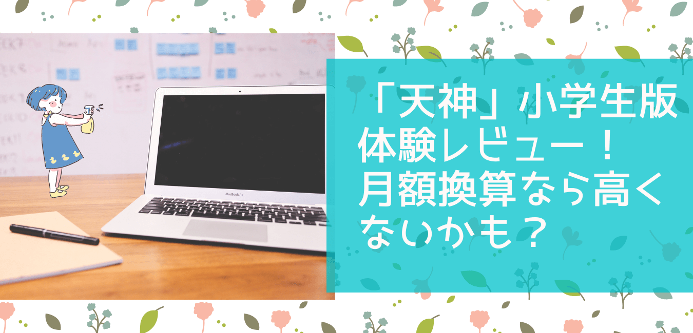 天神小学生版の口コミ 算数はいいかも 体験したメリット デメリット ずぼらどんとこい 理系に強い子に育てる